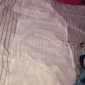 Cute white see through blouse worn once